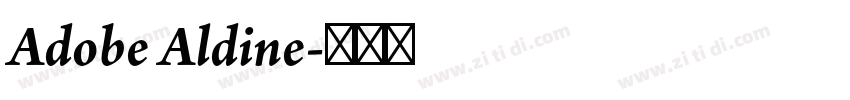 Adobe Aldine字体转换